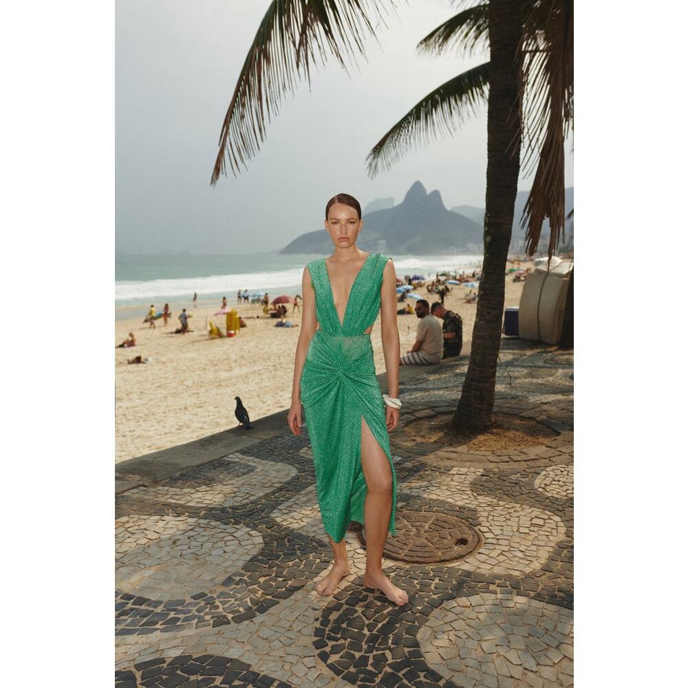 Green Baobab MIA Midi Dress size M